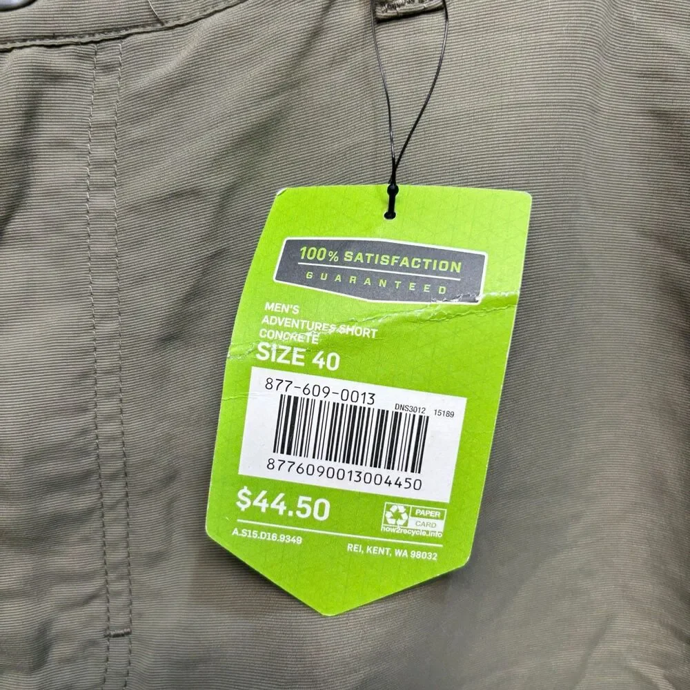 NWT REI Men Adventures Shorts Size 40 Outdoor Hiking Quick Dry C127 -30